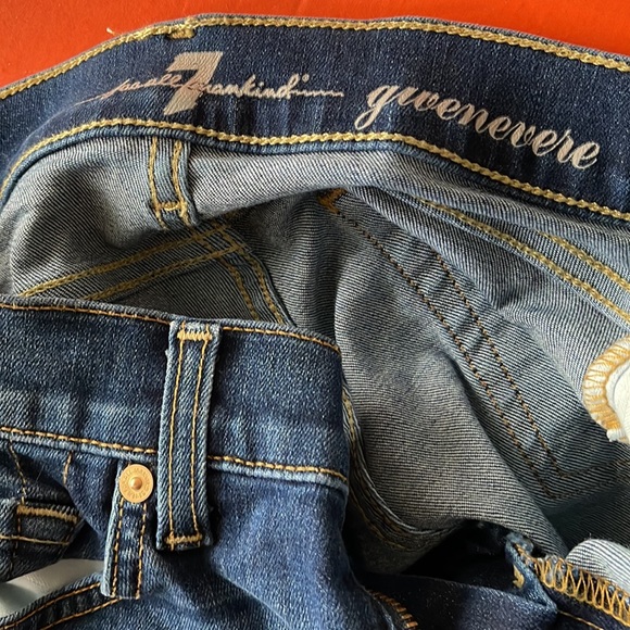 New 7 for all mankind Gwenevere Blue Jeans size 25 - Picture 3 of 6